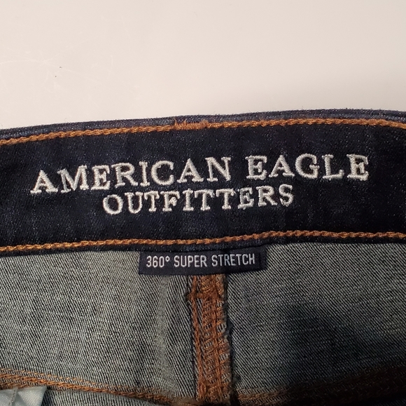 American Eagle Super Stretch Hi-Rise Shortie Sz 4 - Picture 5 of 5